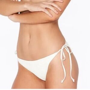 L*Space Lily Classic Ribbed Side Tie Bikini Bottom NWT Size S